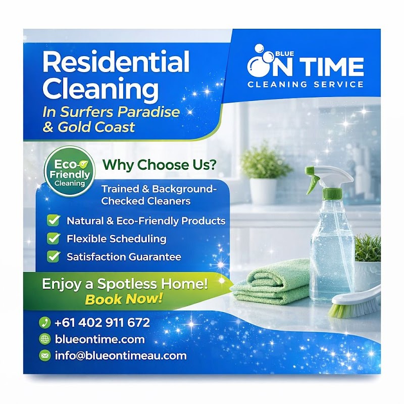 Blue On time Cleaning Service cleaning work in Surfers Paradise